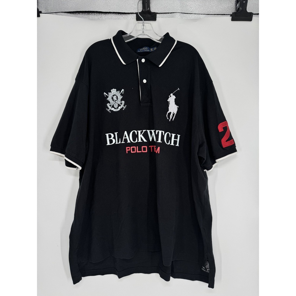 Polo Ralph Lauren Blackwatch Team #2 Polo Shirt 3XL Big 3XB Big Pony Graphic